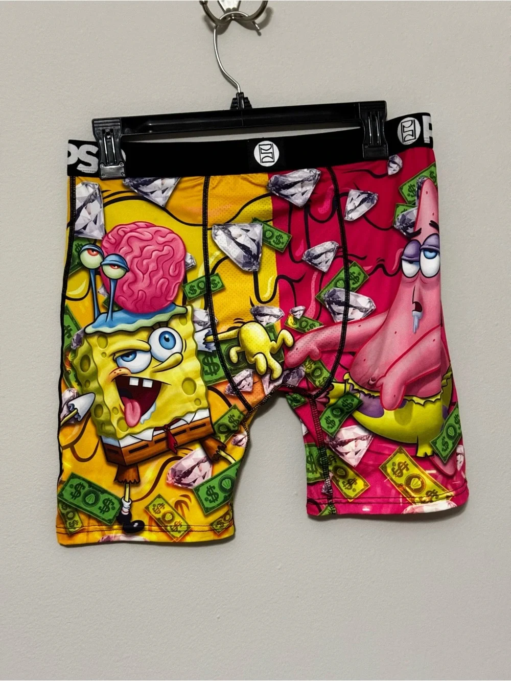 SpongeBob Squarepants Bright Yellow & Pink Graphic Boxers